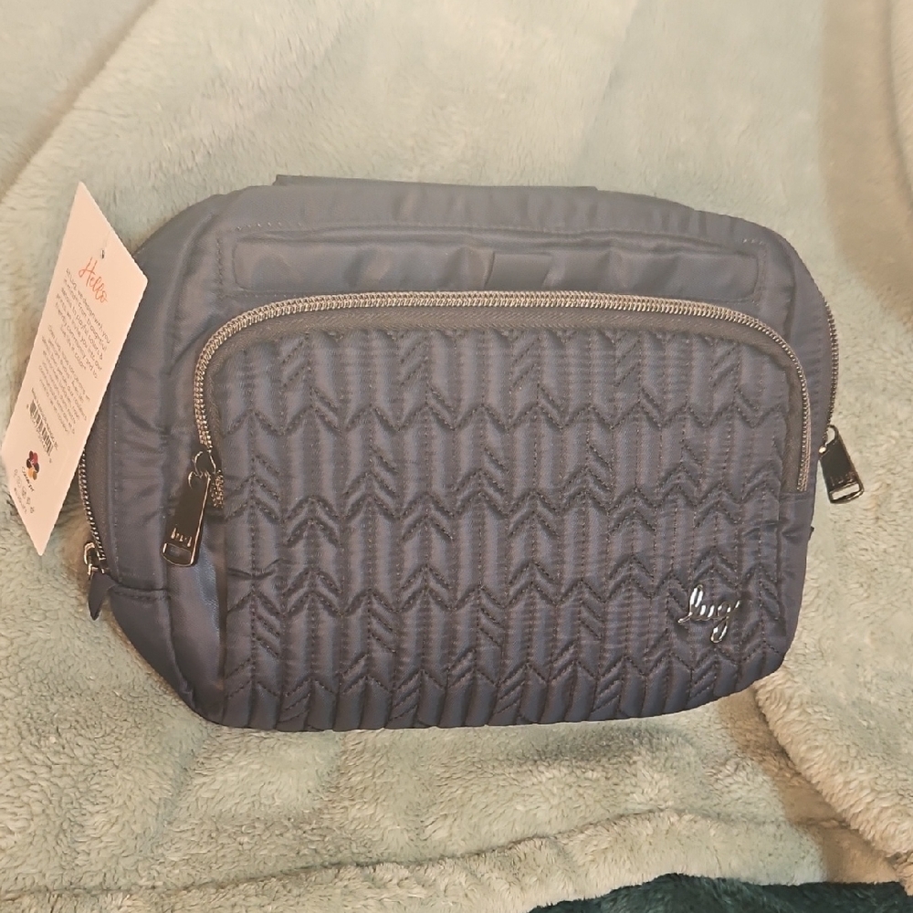 Lug Crossbody Bag in Indigo Blue